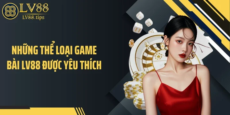Những thể loại game bài LV88 được yêu thích